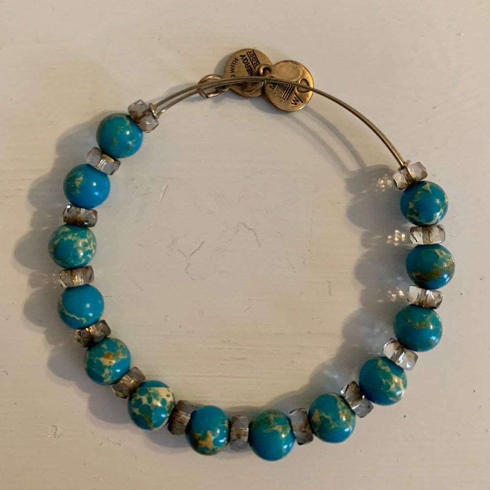 Alex and Ani Bracelet ~ Blue Beaded!!